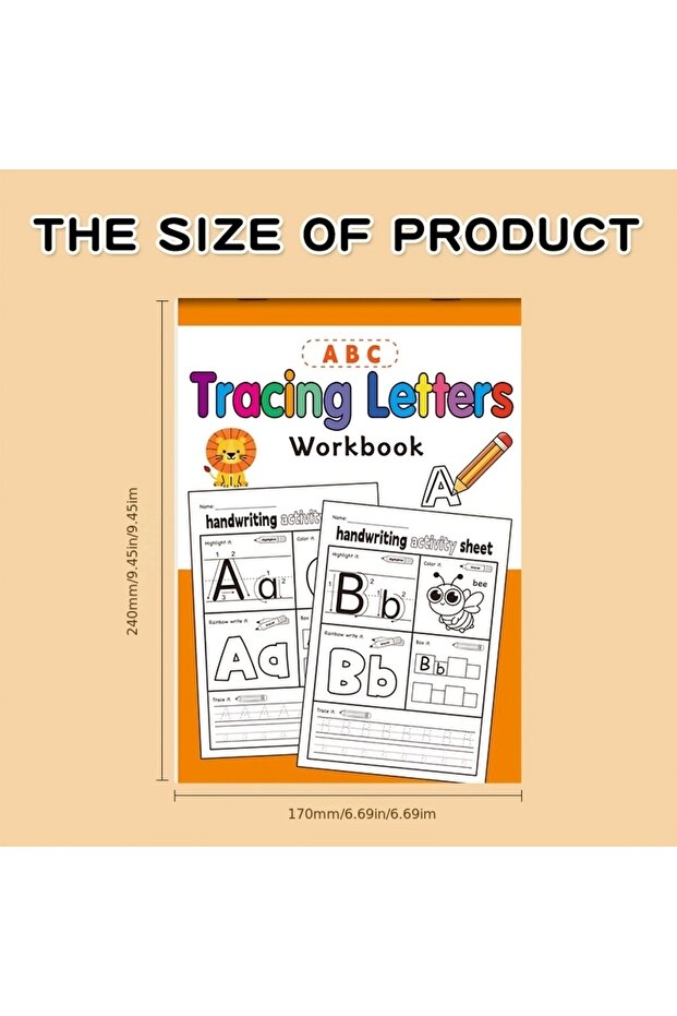 Tracing Letters English Letter Handwriting Exercise Book Children's Fun Activity Copybook Containing