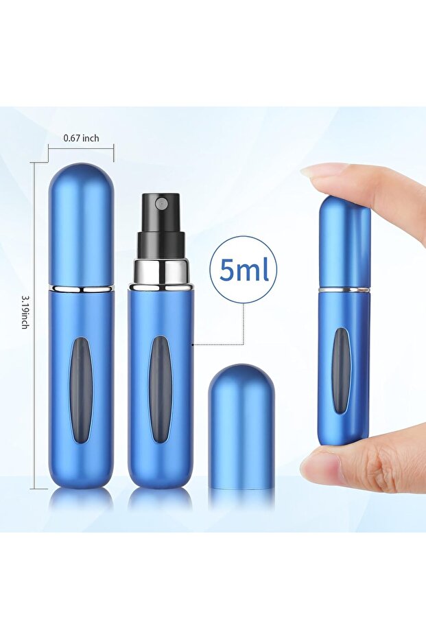 Perfume Atomiser Refillable 4 Pcs Travel Bottle Mini 5ML Atomizer Spray Portable Empty 4Pcs