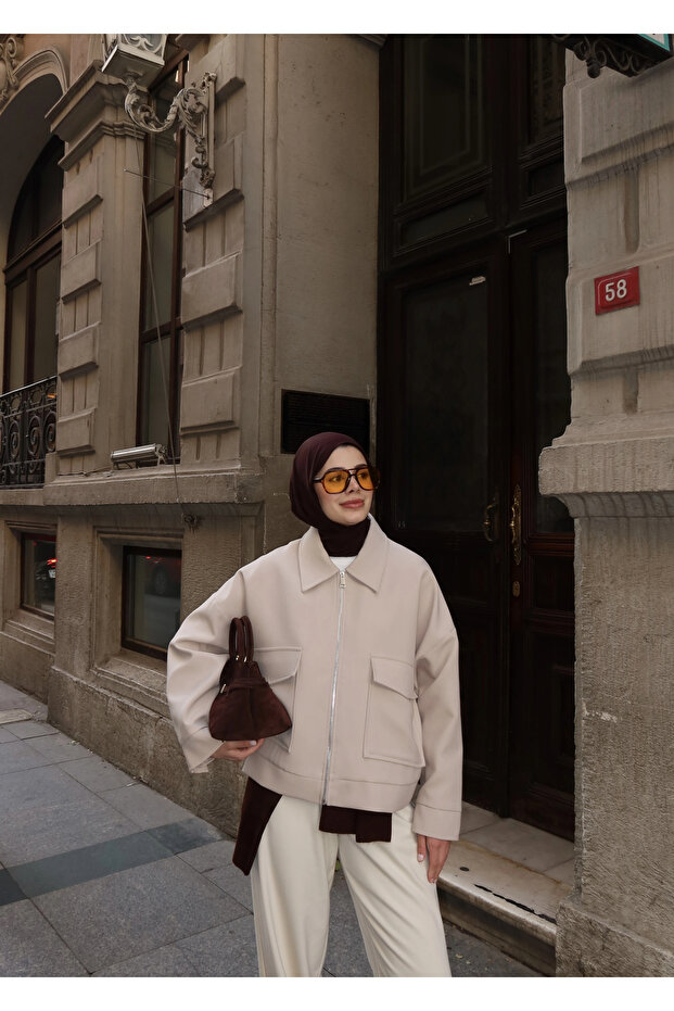 7670 BOMBER CEKET BEJ - 7