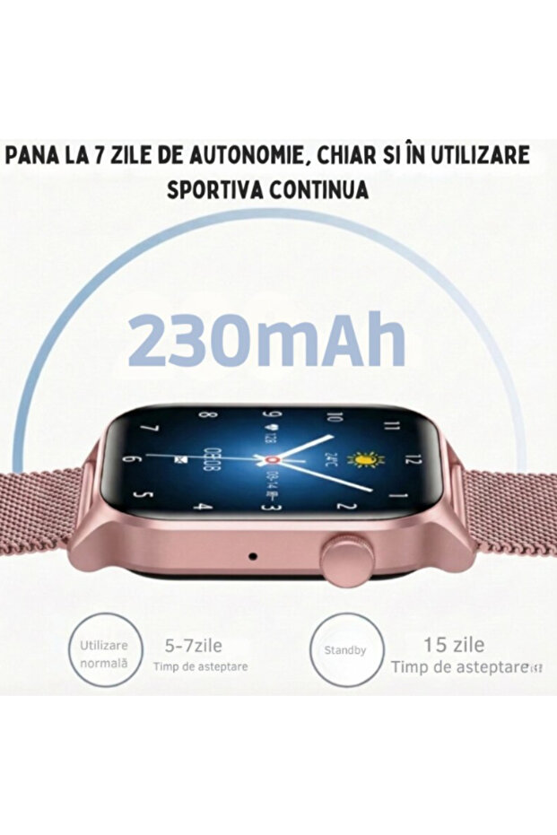 Ceas inteligent T12 Pro roz - 2