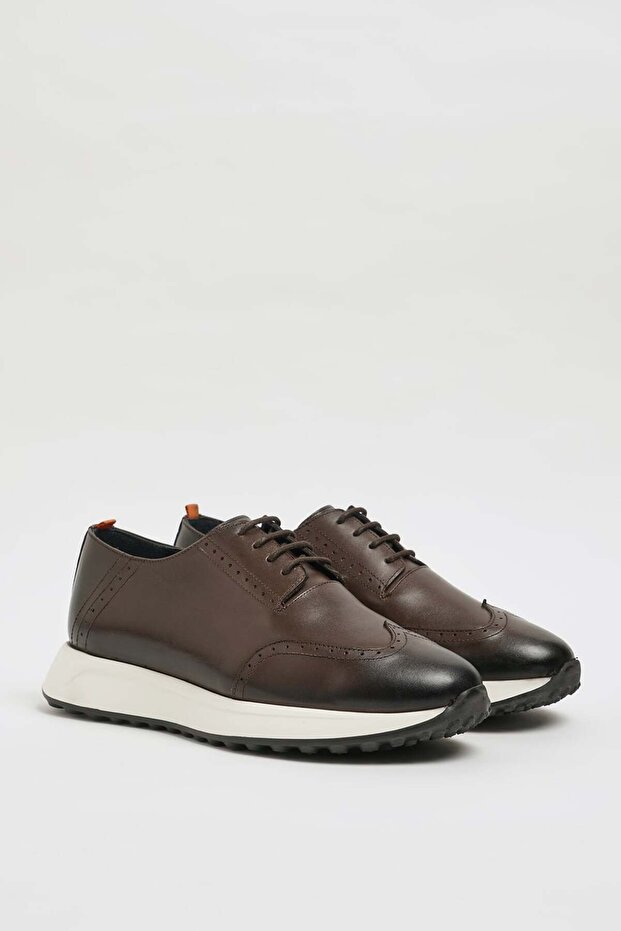 Crish Model Genuine Natural Leather Eva Sole Casual Shoes