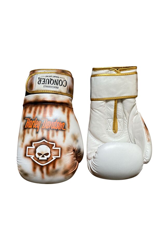 Custom Made Deri Boks Eldiveni Dvdson - 3