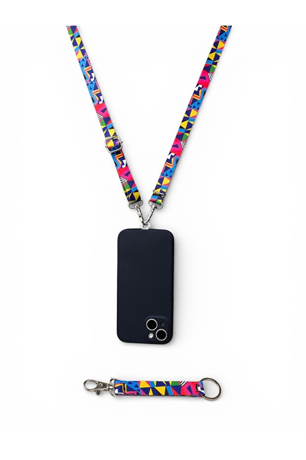 Kufu Model Phone Strap Phone Neck Lanyard / Compatible with All Phones and Keychain