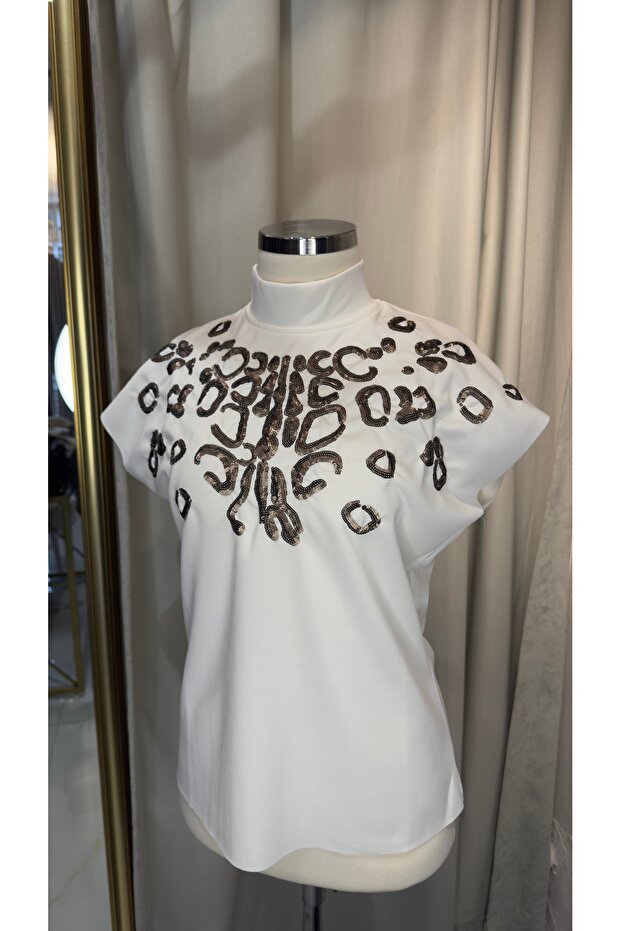 Pullu tasarım bluz - 2