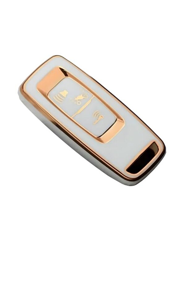 Autohan Honda Pcx 2021 2025 Key Case Cover White Gold