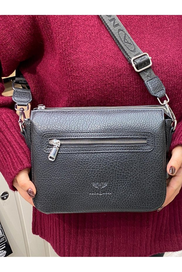 Women's Black Crossbody Bag