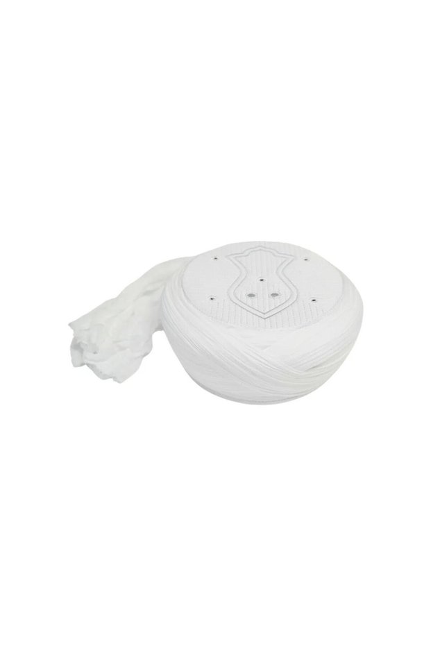 Children's Prayer Shawl - White Fabric - White Turban - Cross Wrap - Nâli Şerif - 6 Meters (Züabeli)