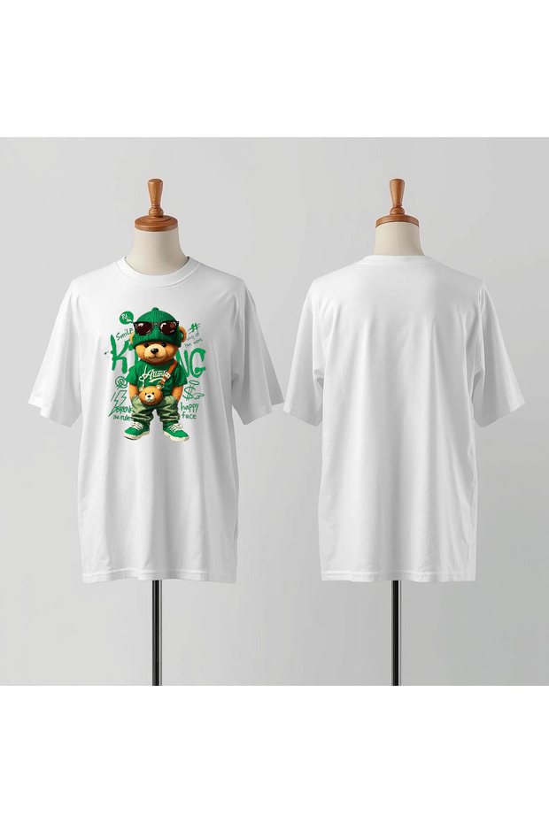 Printed Crew Neck Wide Fit Unisex Tshirt