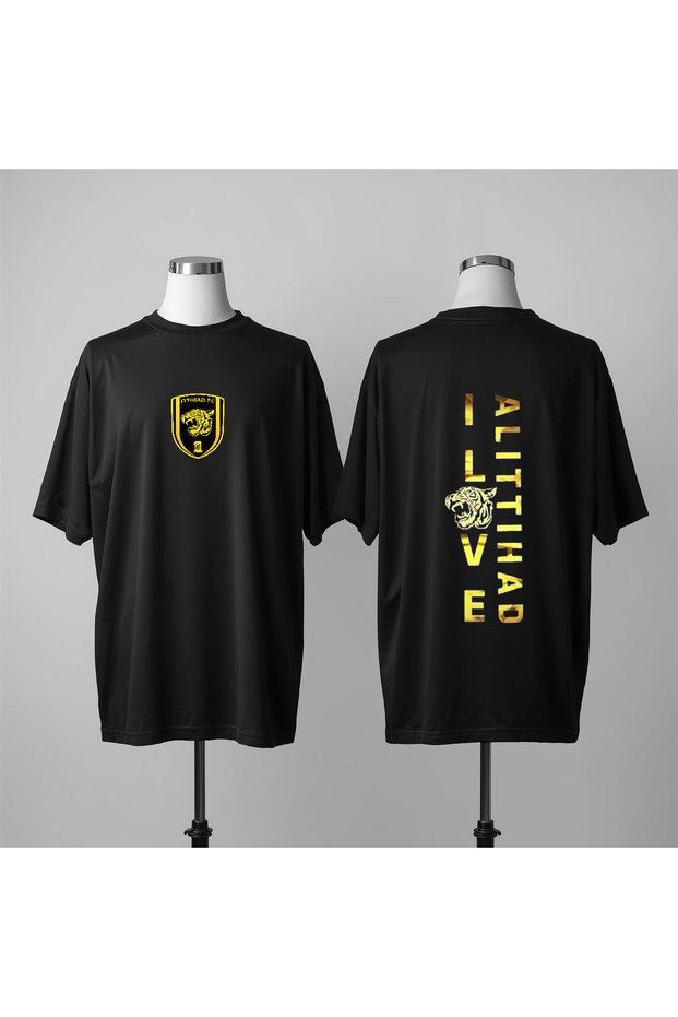 Al Ittihad Fc B Printed Crew Neck Wide Fit Unisex Tshirt