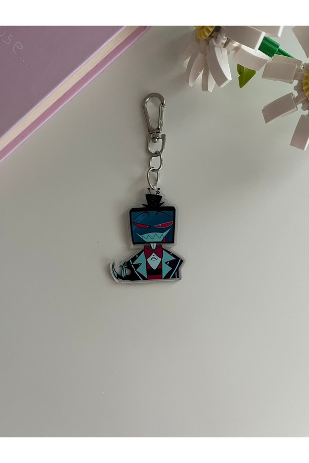 Hazbin Hotel Anime Vox Anime Acrylic Keychain / Bag Ornament