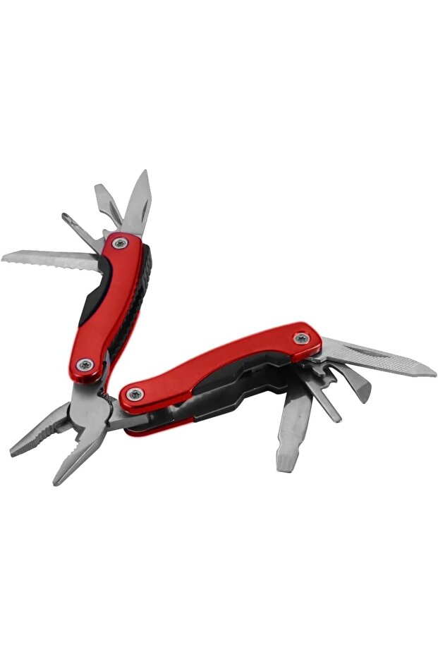 Multi-function Foldable Plier Outdoor Survival Portable Pocket Multi Tool Red