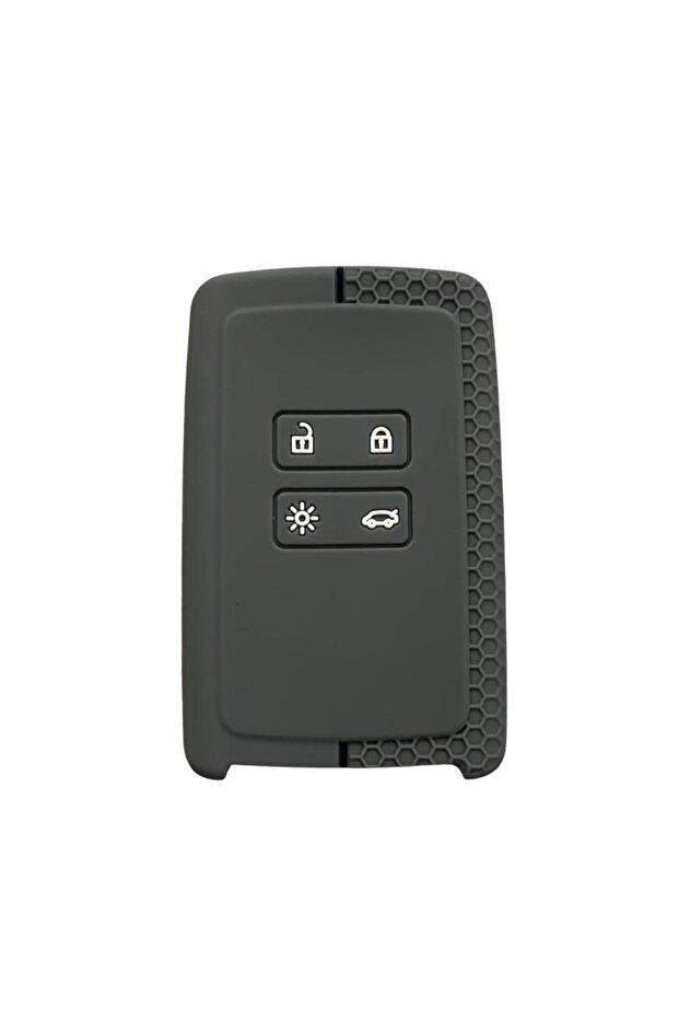 Clio E-Tech Austral Megane E-Tech 4 Key Protection Case Honeycomb Pattern Gray Black