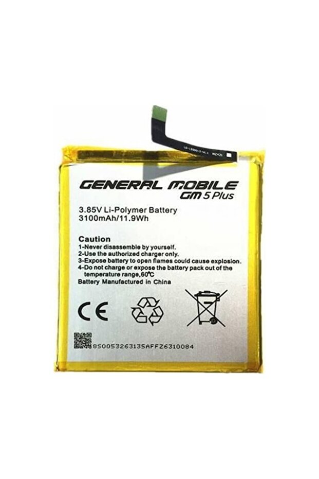 General Mobile GM5 Plus Batarya
