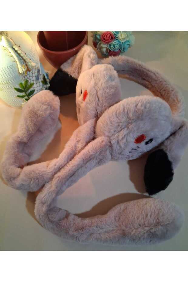 سماعة رأس من القطيفة المتحركة على شكل أرنب - 1