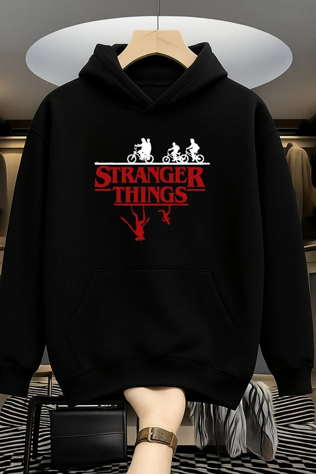 New Season Stranger Special Series Design Hooded Cotton Sweatshirt Women Men Unisex