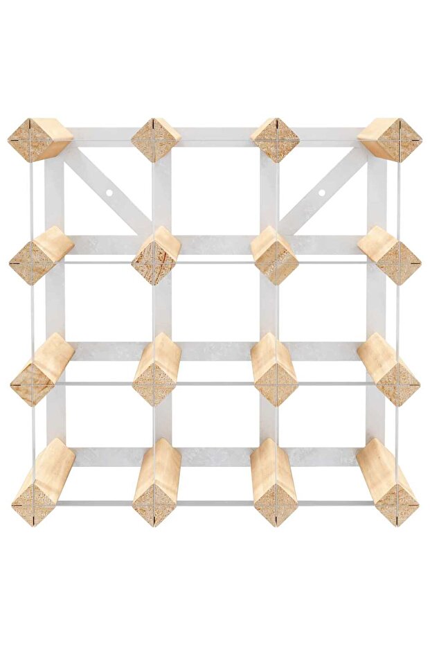 Wine Rack for 12 Bottles Solid Pinewood - 4