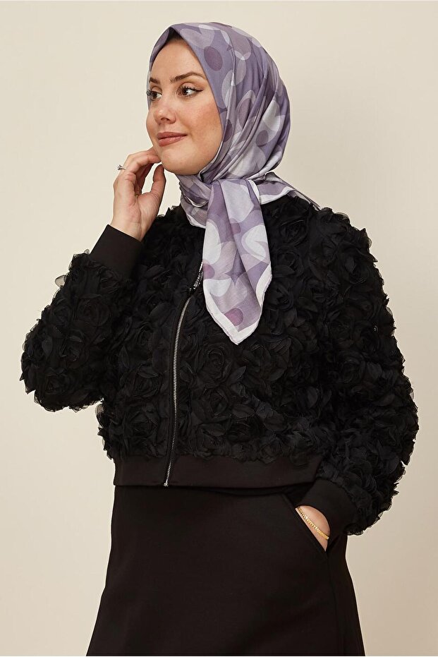 وشاح بنقشة الزهور 8563 - 1