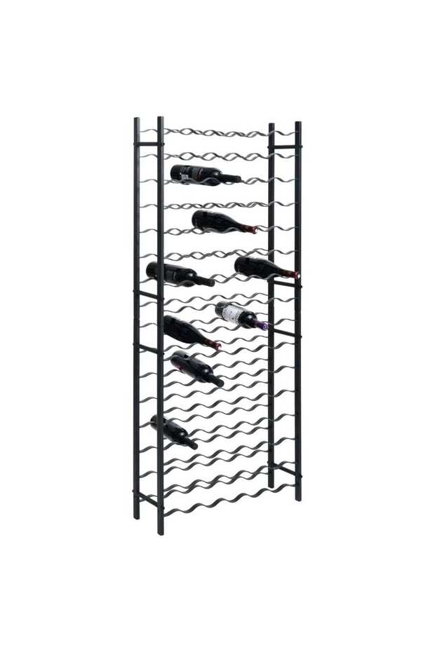 Wine Rack for 96 Bottles Black Iron