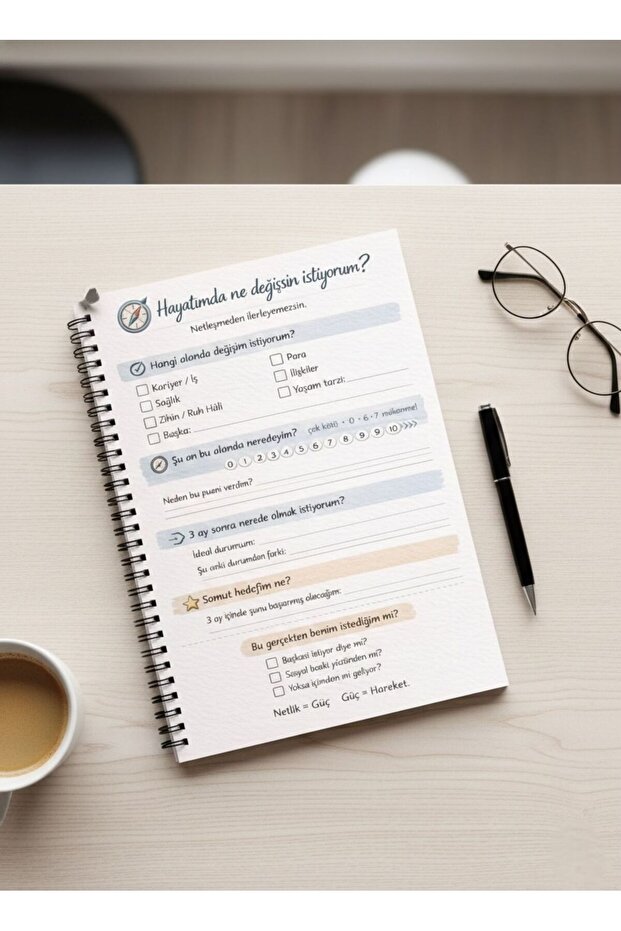 Target-Focused Daily | Personal Development Plan Tracking Notebook | A5 | 30 Sheets - 1
