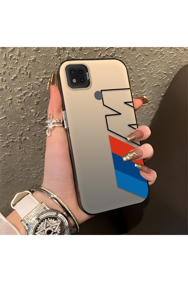 Xiaomi Poco C31 Compatible Bmw Patterned Silicone Edge Hard Back Anti-Fall Case