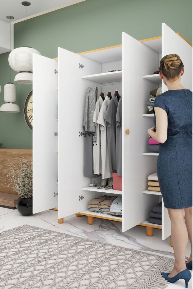 Buğlem 4 Kapaklı Gardırop - 4