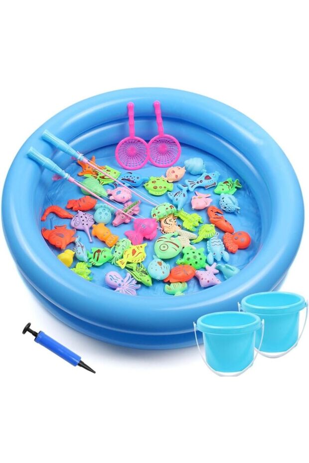 Big Fishing Game Magnetic with Inflatable Pool