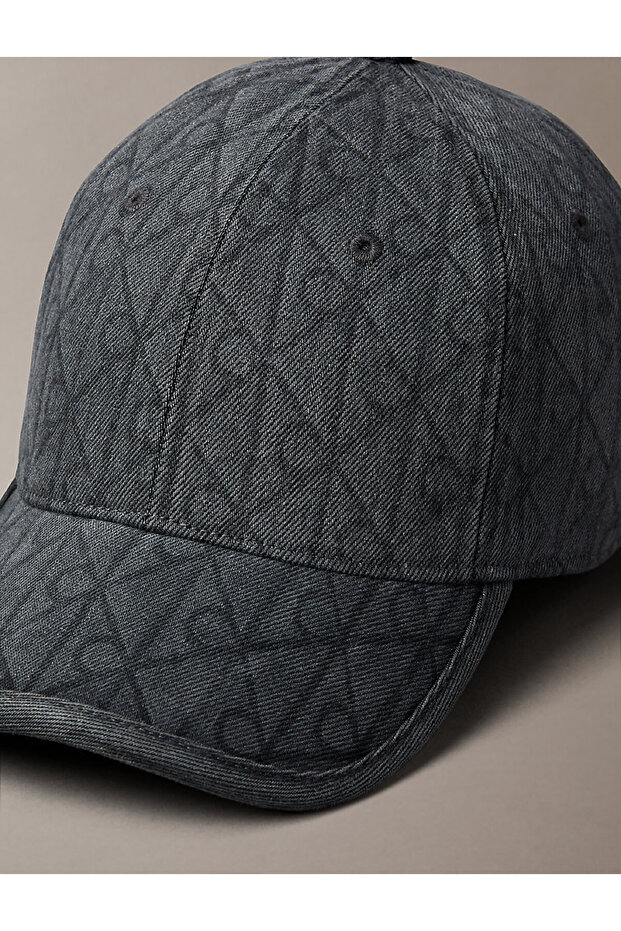 Kadın Denim Emblem Burnout Şapka - 3