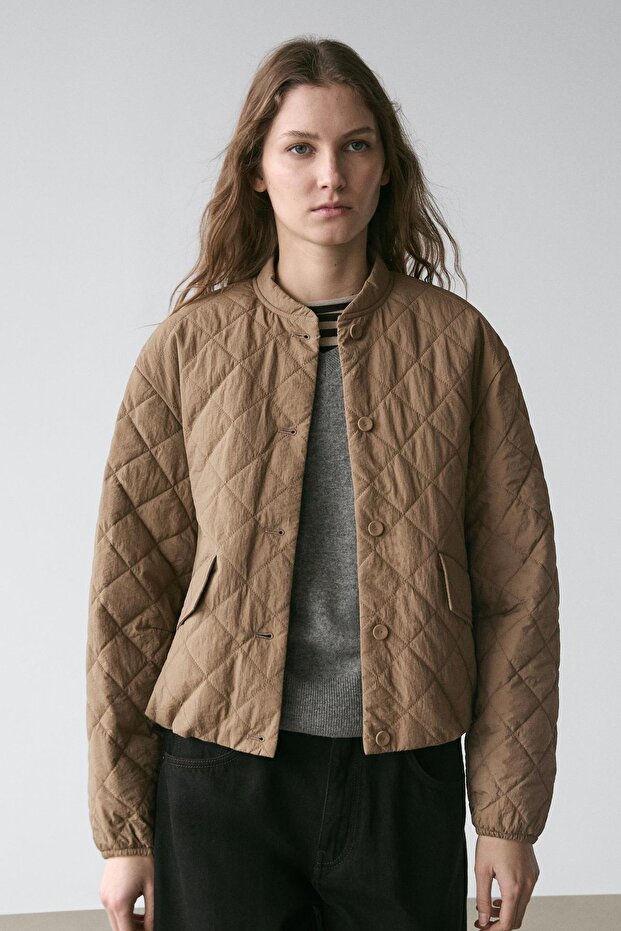 Short down bomber jacket - 2