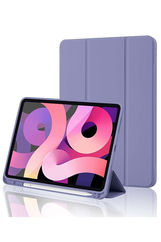 iPad 10th Generation Case 2022 with Pencil Holder - Soft TPU Back Protective Smart Trifold