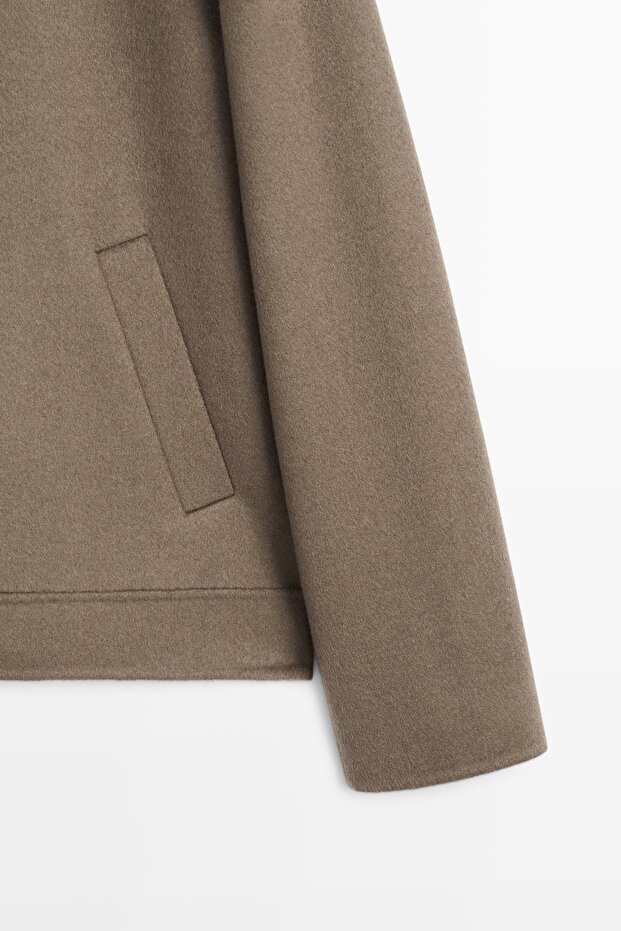 Cepli yün karışımlı ceket - 7