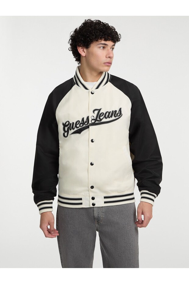 Jeans Raglan Erkek Bomber Ceket - 1