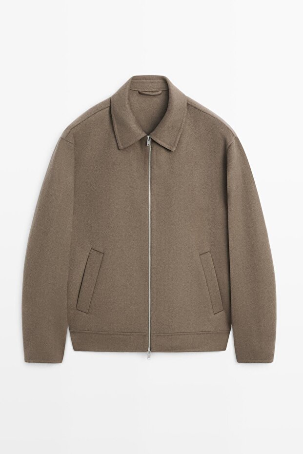 Cepli yün karışımlı ceket - 5