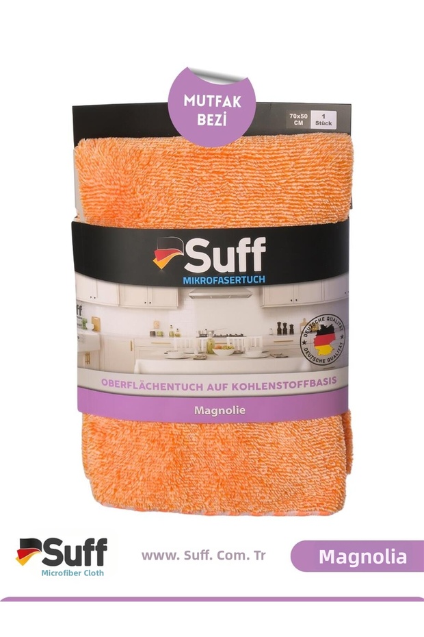 Magnolie Microfiber Large Surface Shiny Cabinet Drying Cloth 70X50 cm Orange
