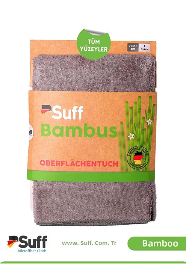 Bambus Bambu Microfiber Large Size Natural Kitchen Cleaning Cloth 70X50 cm Gray
