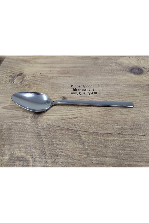 Food Spoon 12-Piece Economic 430 Quality Stick Model