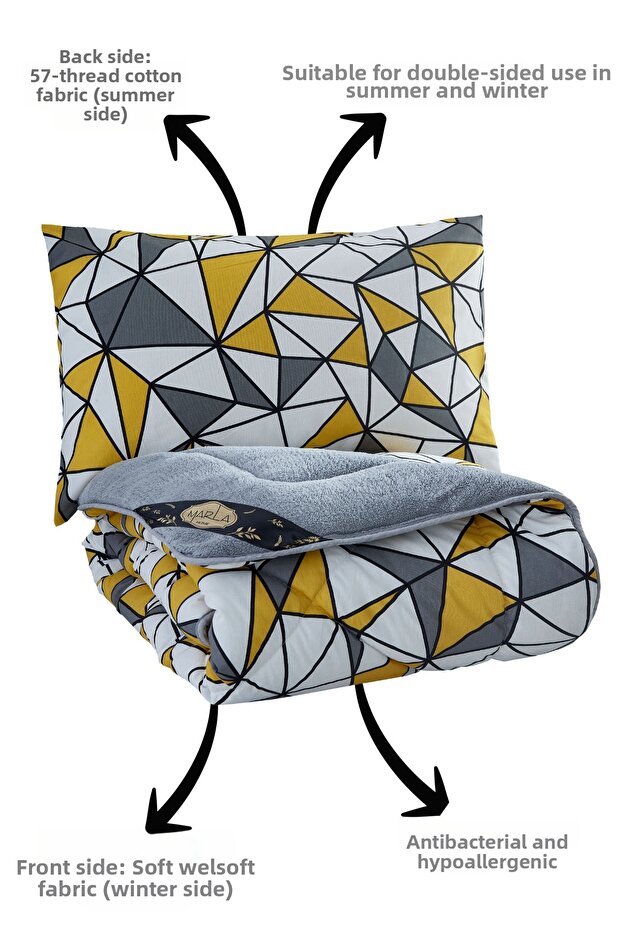 Single Geometric Patterned Sleeping Set - 3