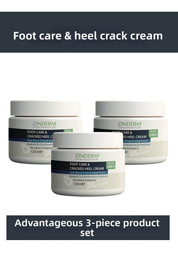 Foot and Heel Crack Care Cream 3 X 125ml