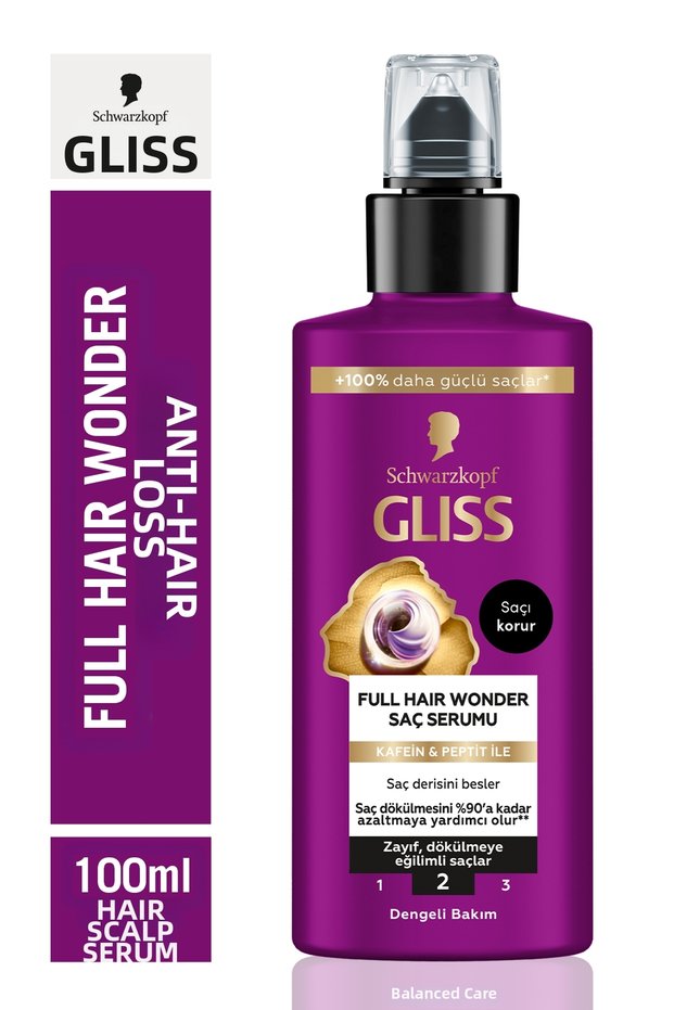 Full Hair Wonder Caffeine & Peptide Anti-Hair Loss Hair Care Serum 100 ml Hair Prone to Hair Loss