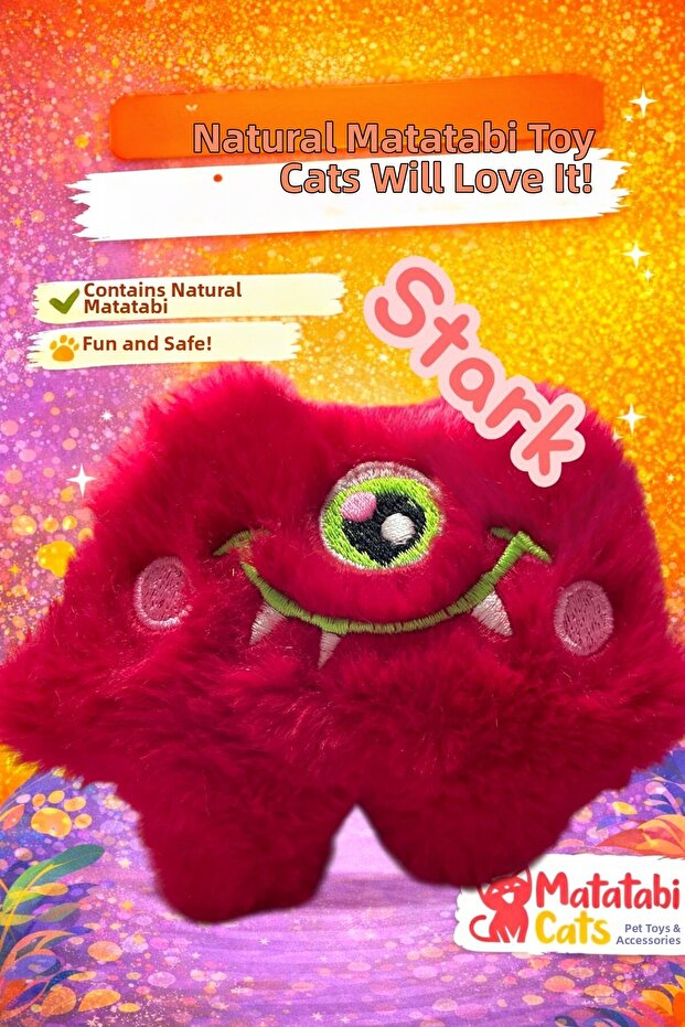 Stark Plush Cat Toy – Natural Matatabi, Durable, Fun Toy for Cats