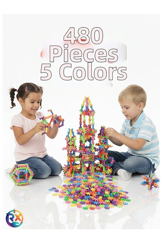 مجموعة ماستر موليكولز التعليمية 480 قطعة لتنمية الذكاء ثلاثية الأبعاد في مجال العلوم والتكنولوجيا والهندسة والرياضيات - 1