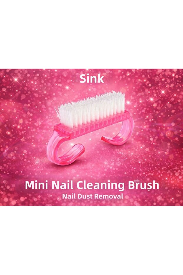 فرشاة تنظيف الأظافر الصغيرة لإزالة غبار الأظافر - 1