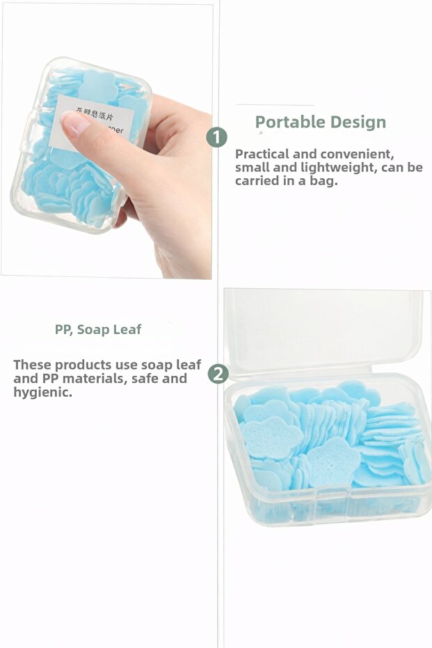 صابون سحري بنمط الزهور - صابون عملي محمول لتنظيف اليدين - 3