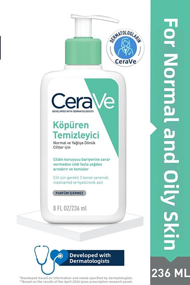 Foaming Cleanser Foaming Cleanser for Oily and Combination Skin 236 Ml