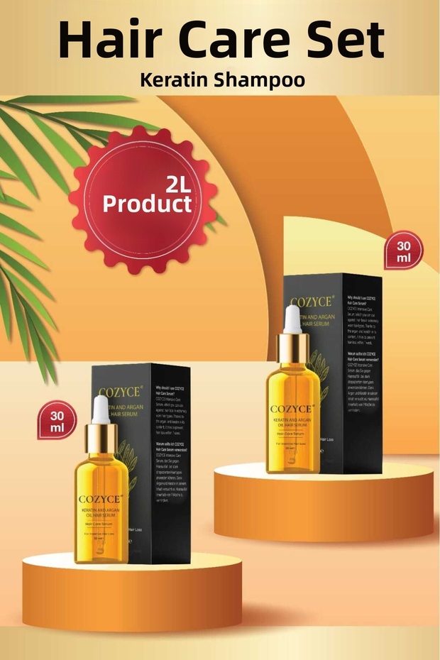 Keratin & Argan Oil Extreme Damaged Hair Fast Growth Hair Care Serum 24 Pieces