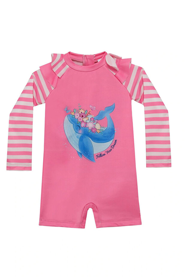 Fermo Long Sleeve Baby Girl Jumpsuit 5112