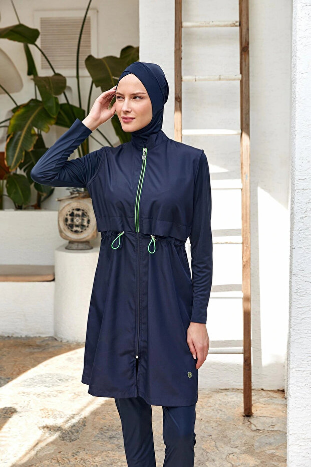 Rio Battal Long Sleeve Hijab Swimsuit 3314-P