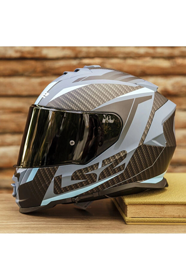 Storm 2 Racer Mat Mavi Kask - 1