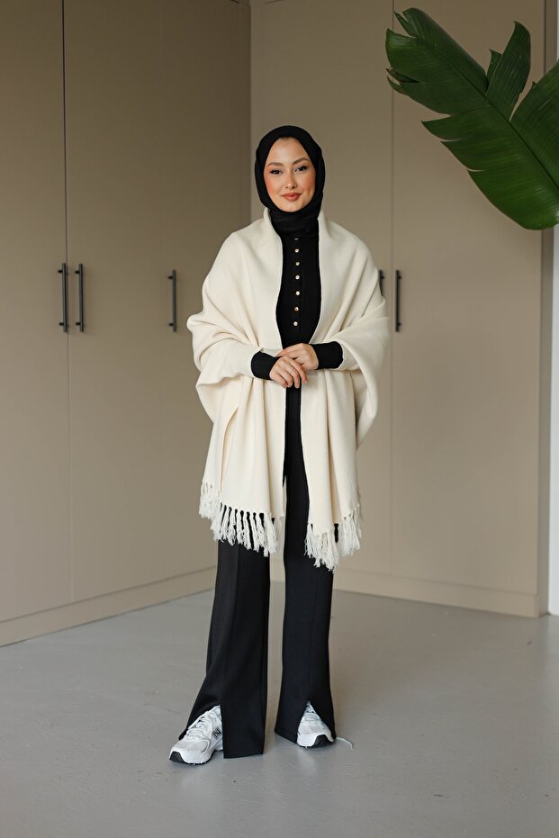 Triko Şal Panço - 5