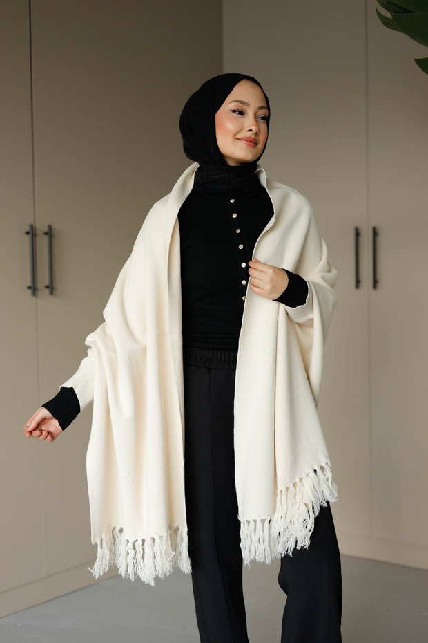 Triko Şal Panço - 9