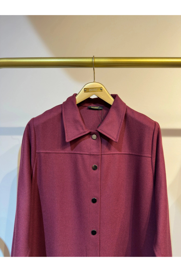 Keçe Pardesü - Bordo - 1